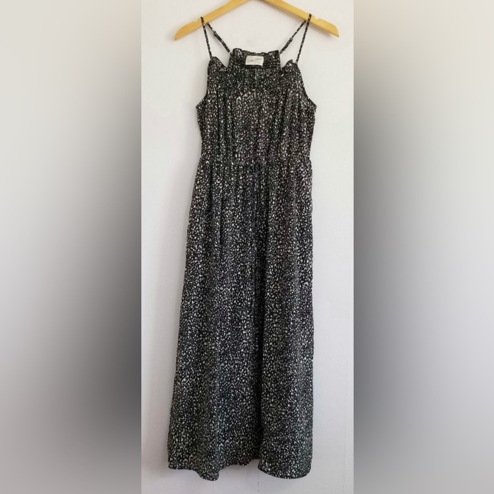 Universal Thread Black and White Patterned Maxi Dress - Picture 5 of 8
